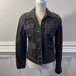 Lauren Jeans Co Ralph Lauren  black Denim Jacket Size S